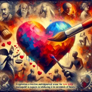 Enlarge Love painted with false colors is nothing more than a deceptive masterpiece.