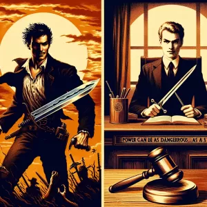 Enlarge It is equally dangerous when you give a sword to a madman and power to a dishonest person.