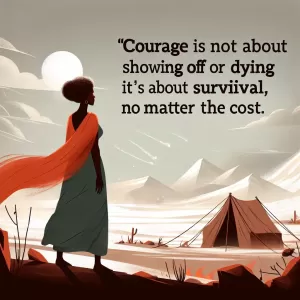 Enlarge Otar Chiladze: Courage is not about showing off or dying it’s about survival, no matter the cost.