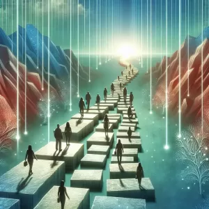 Enlarge Embrace each challenge as a stepping stone on the path to growth and discovery.
