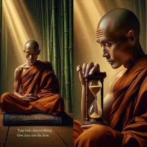 Dalai Lama: Time heals almost everything. Give time time.