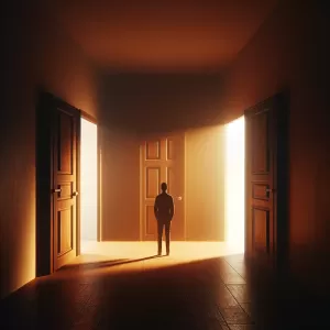 One of life's laws tells us that when one door closes, another opens. But the whole tragedy is that we keep looking at the closed door and pay no attention to the one that has opened.