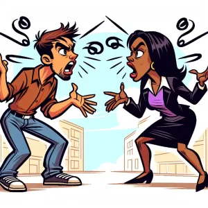 If you argue with an idiot, chances are they’re doing the same.