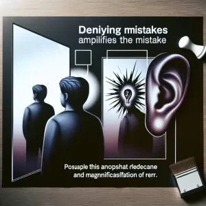 Denying mistakes is a double mistake.