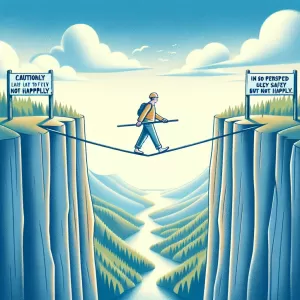 Caution is a perspective that allows you to live safely but not happily. (Johnson)