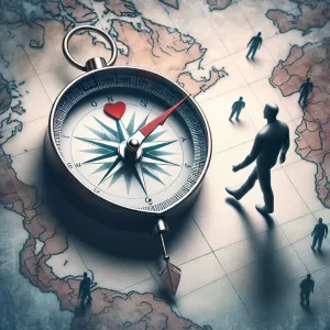 Enlarge Even GPS gets confused when I’m next to you because my heart is always drawn to you.