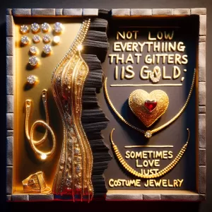 Enlarge Not everything that glitters is gold; sometimes love is just costume jewelry.