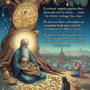 A true sage regards another’s wife as his mother, another’s wealth as dust, and the pain and joy of others as his own.