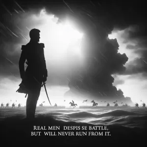 Real men despise battle, but will never run from it. – George Washington