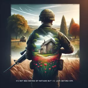 The true soldier fights not because he hates what is in front of him, but because he loves what is behind him. – G.K. Chesterton