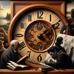 Vovenargues: The clock shows time, but time reveals people.