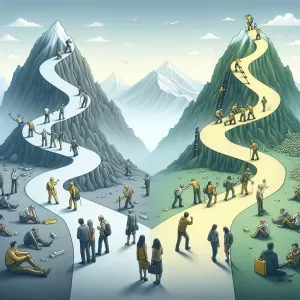 There are only two paths to success: relentless hard work and the foolishness of others.