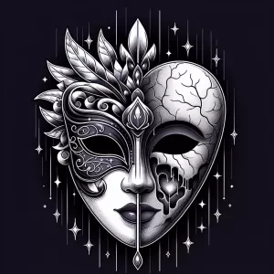 Enlarge False love wears a mask that's beautiful, but its heart remains hollow.
