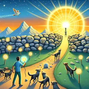 If you stop to throw stones at every dog that barks at you, you will never reach your goal. – Winston Churchill