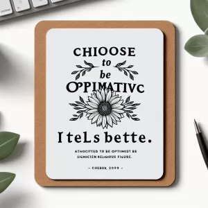Choose to be optimistic, it feels better. ? Dalai Lama