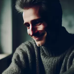 I smile not for joy, but to keep the questions away.