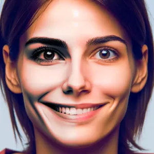 My smile says yes, but my eyes scream no.