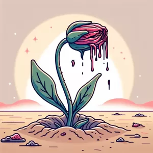 Untrue love is a flower that wilts before it blooms.