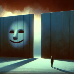 A fake smile is a wall no one bothers to climb.