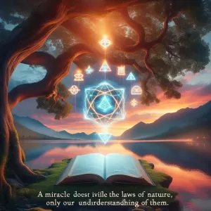 A miracle does not violate the laws of nature, only our understanding of them. - Saint Augustine