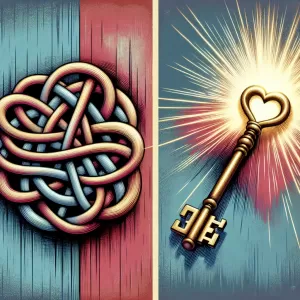 Love that deceives is a knot, untied by truth.