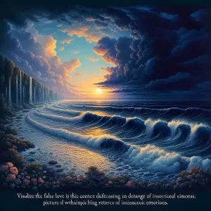 False love is a tide, receding with the light.