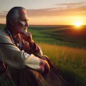 Enlarge Native American (Sioux) Proverb: A man’s silence is his loudest cry.