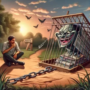 Your laugh’s a lure, but I’ve learned to dodge the trap.