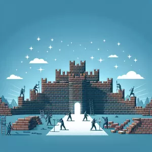 Every task you finish is a brick in their fortress.