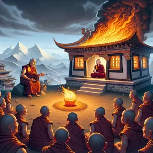 Tibetan Monastic Teaching: Anger is a candle burning the house it's meant to light.