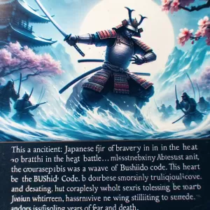 Enlarge Bushido Code: A single moment of courage can cleanse a lifetime of fear.