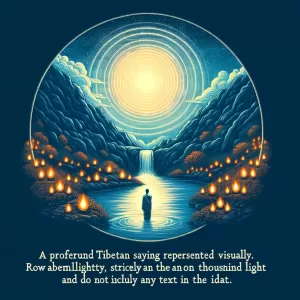 Tibetan Saying: One moment of true seeing outshines a thousand candles.